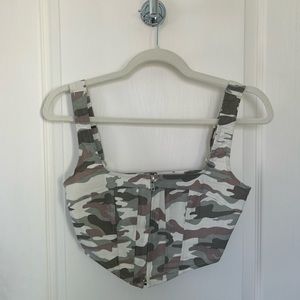 Princess Polly Camo Corset Top